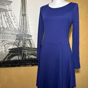 Susana Monaco Royal Blue Long Sleeve Dress